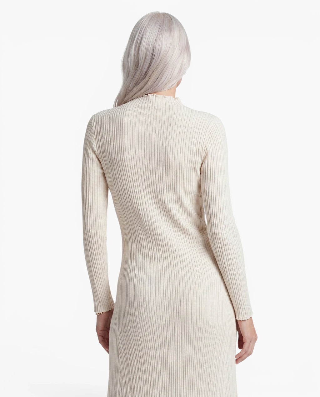 Long Sleeve Ribbed Knit Maxi Dress