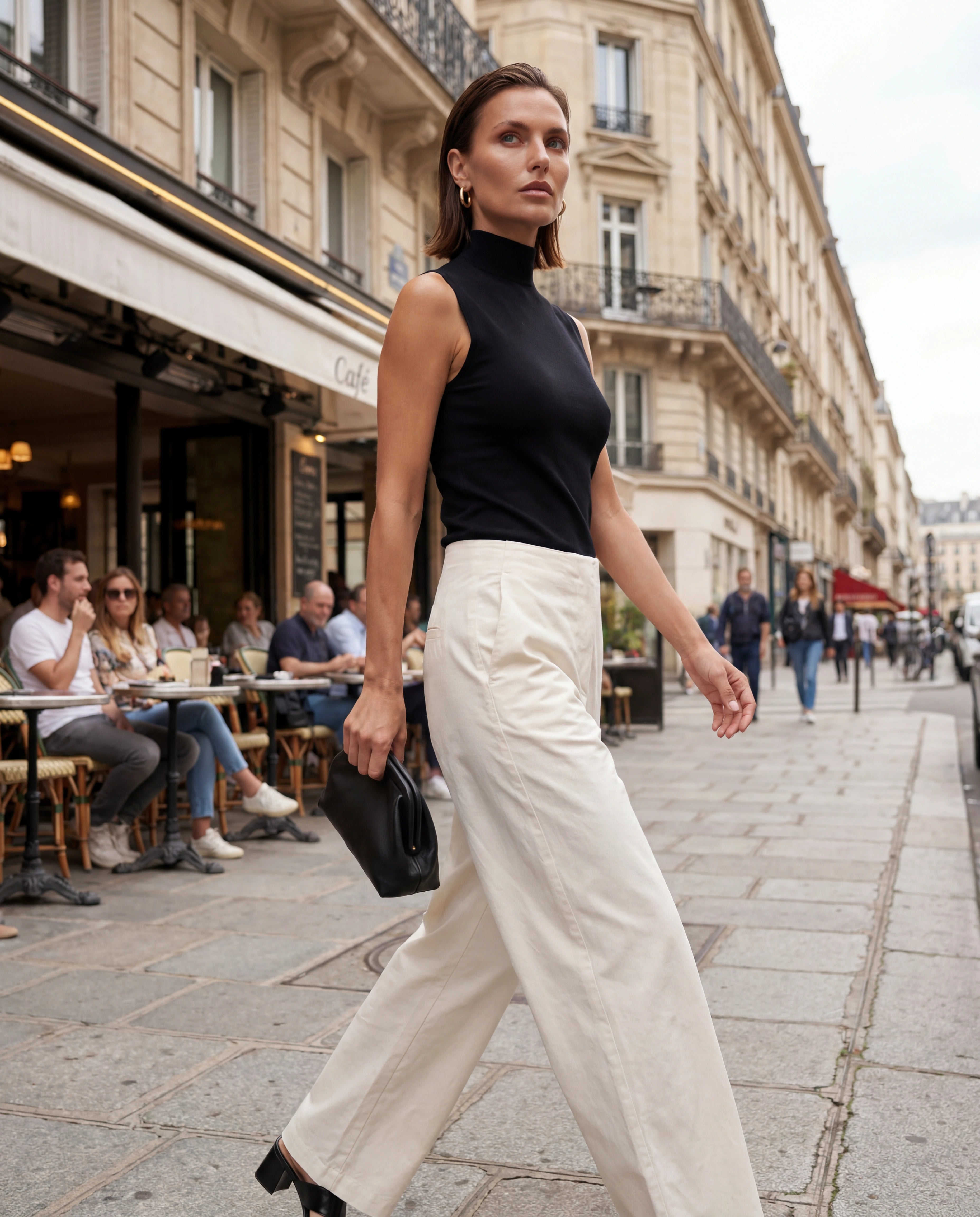 Mock Neck Sleeveless Knit Top
