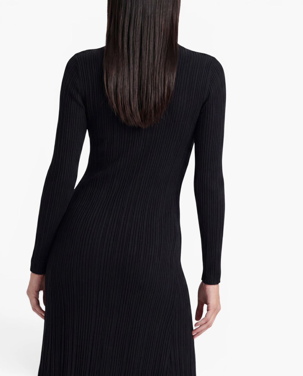 Long Sleeve Ribbed Knit Maxi Dress